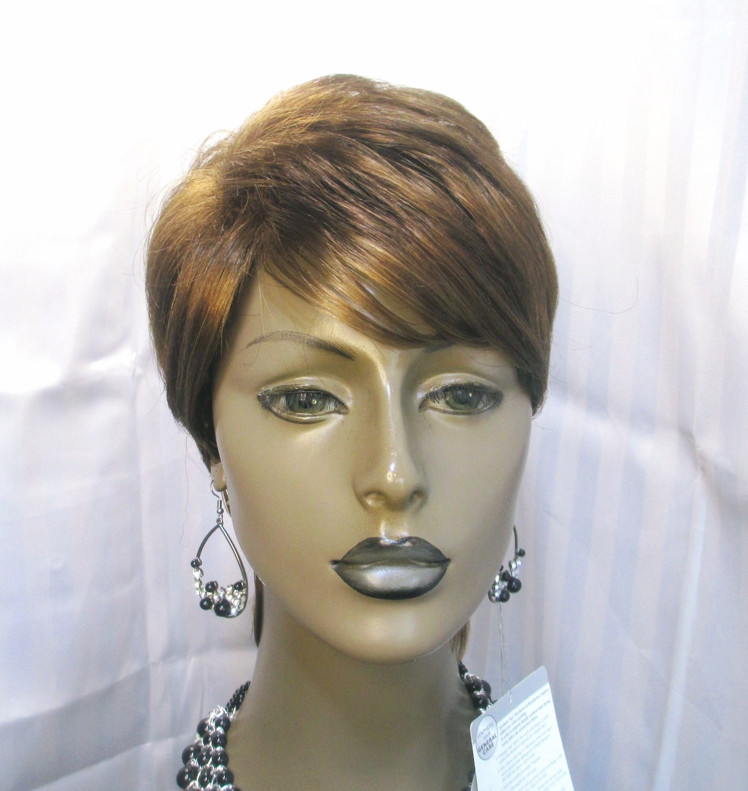 Femi wig short layered long pixi red auburn easy to style shades of auburn NEW
