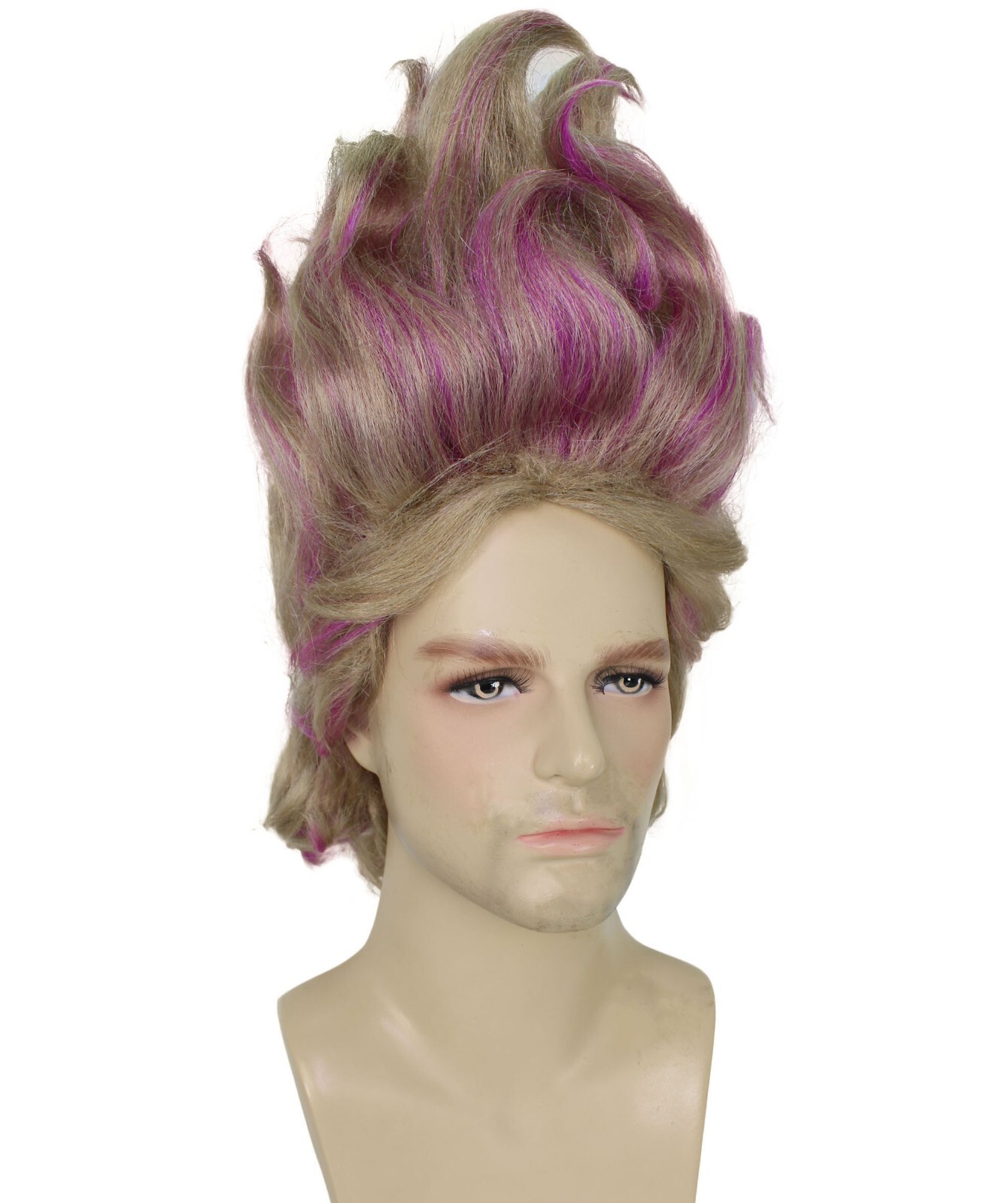 HPO Adult Men’s Anime Sea Witch Brown Updo Wig, Perfect for Halloween, HM-1665