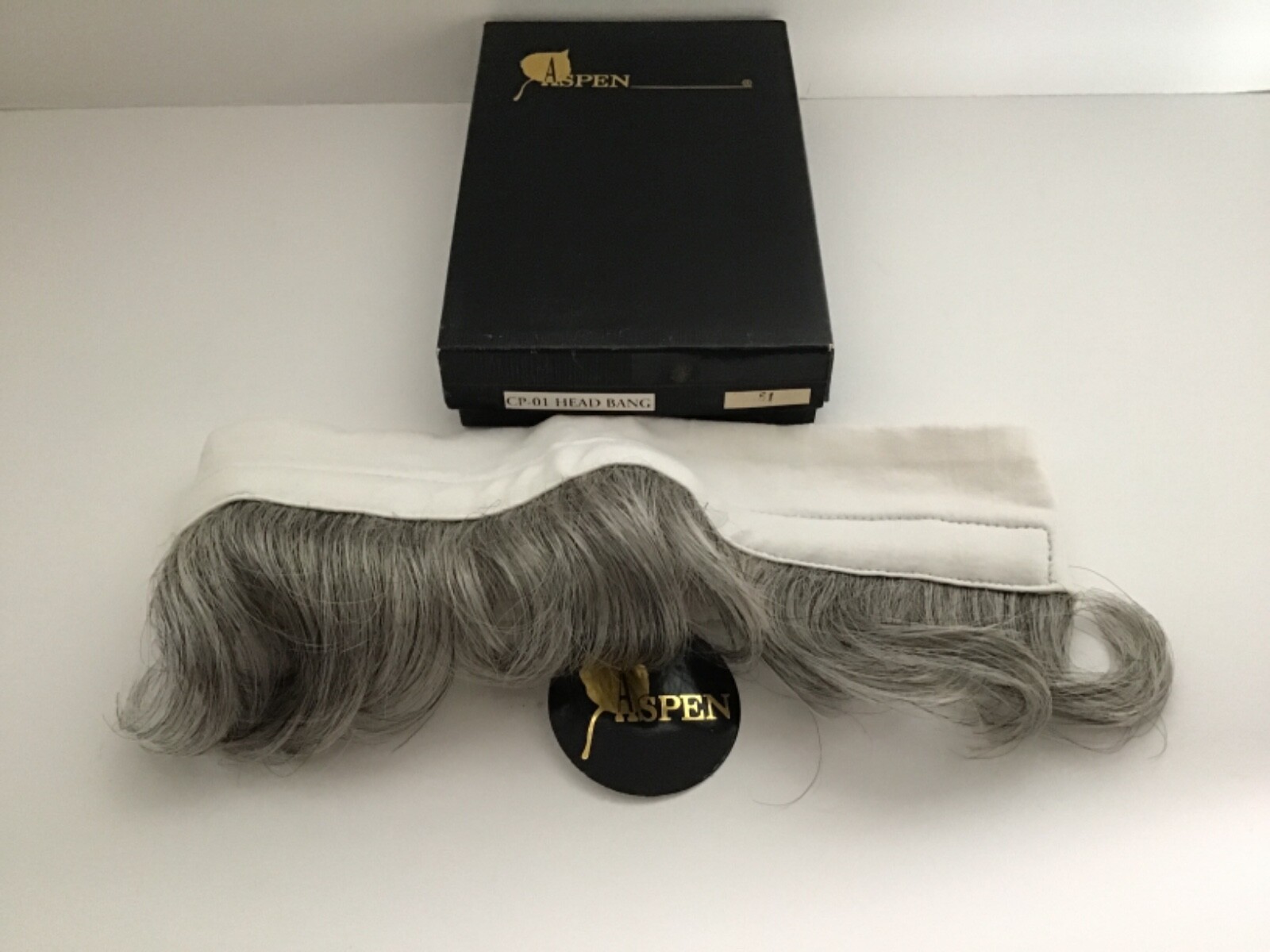 Aspen Wigs – Head Bang 2 (#CP-01) Color 51 Off Black W/80% Gray NEW