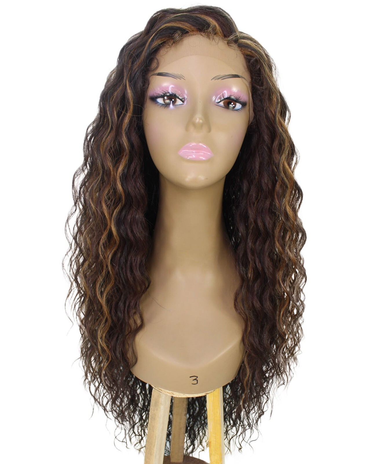LUXLUXE Shanice Wavy Trendy 30 in Long Lace Front Cap Wig, Heat Resistant Fibers