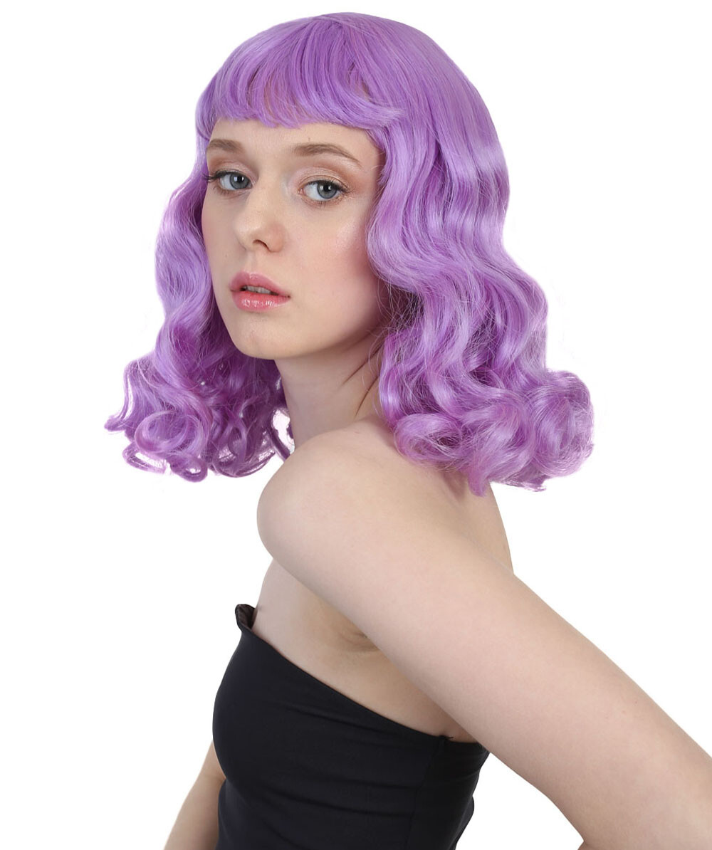 Singer Potion Wig , Purple Long Wig , Premium Breathable Capless Cap HW-166A
