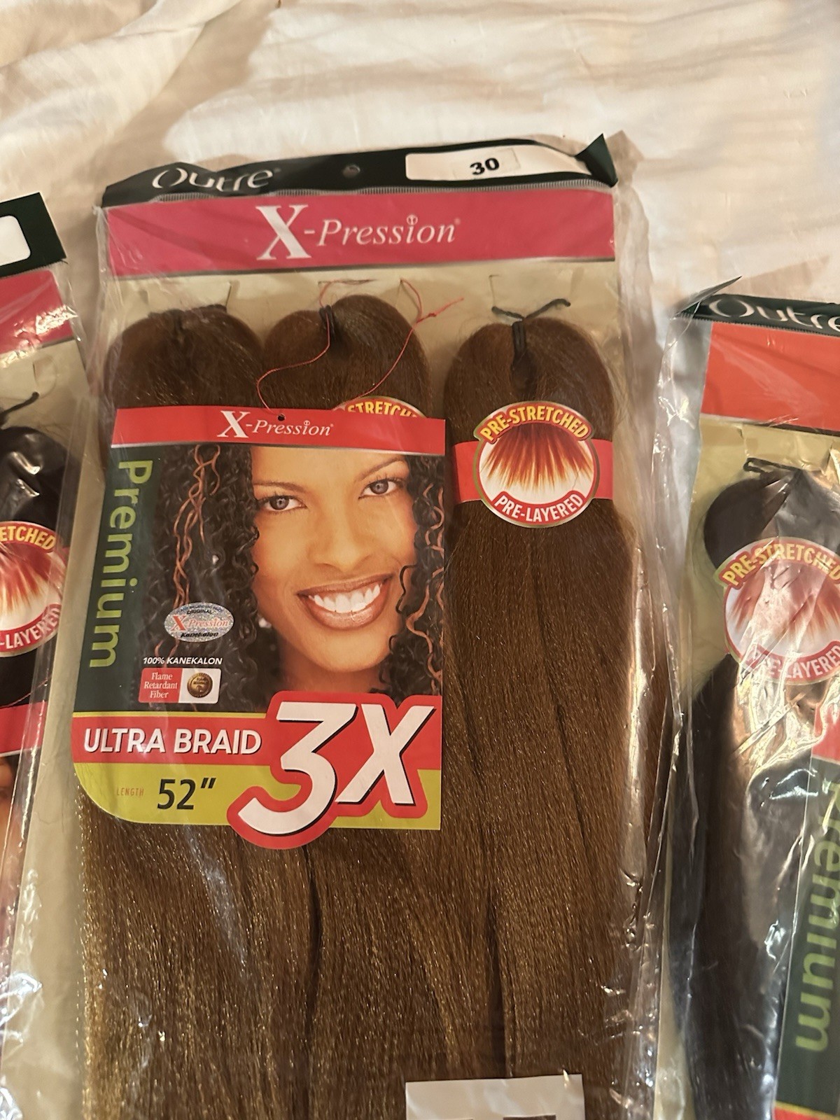 Outre X-Pression Premium Ultra Braid 3xPre Stretched 100% Kanekalon 52 6pks