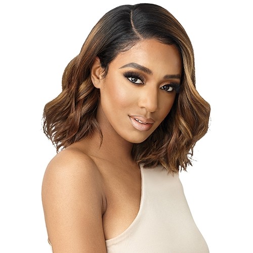 Natural Loose Wavy Bob style Lace front wig- JAYCIANA