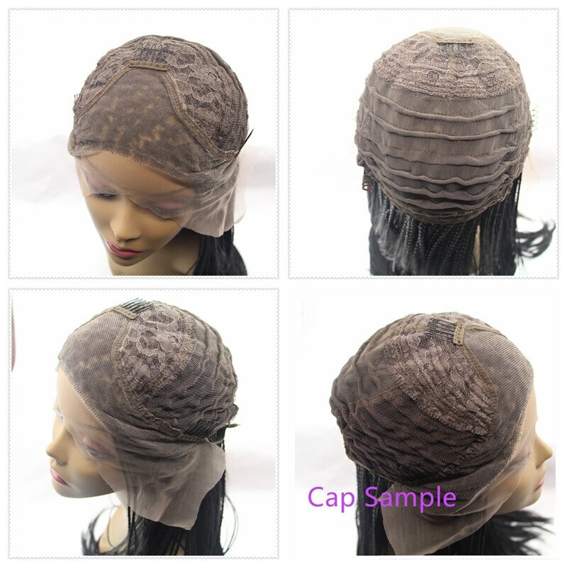 Lace Front Straight Black Hair Synthetic High Temperature Resistance Fiber Wigs