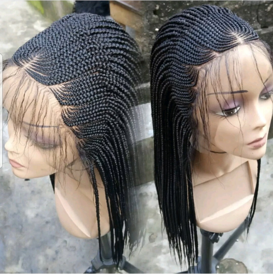 Braided wig:Handmade Cornrows & lemonade braids wigs,PRE-ORDER ONLY.2-3WEEKS.USA