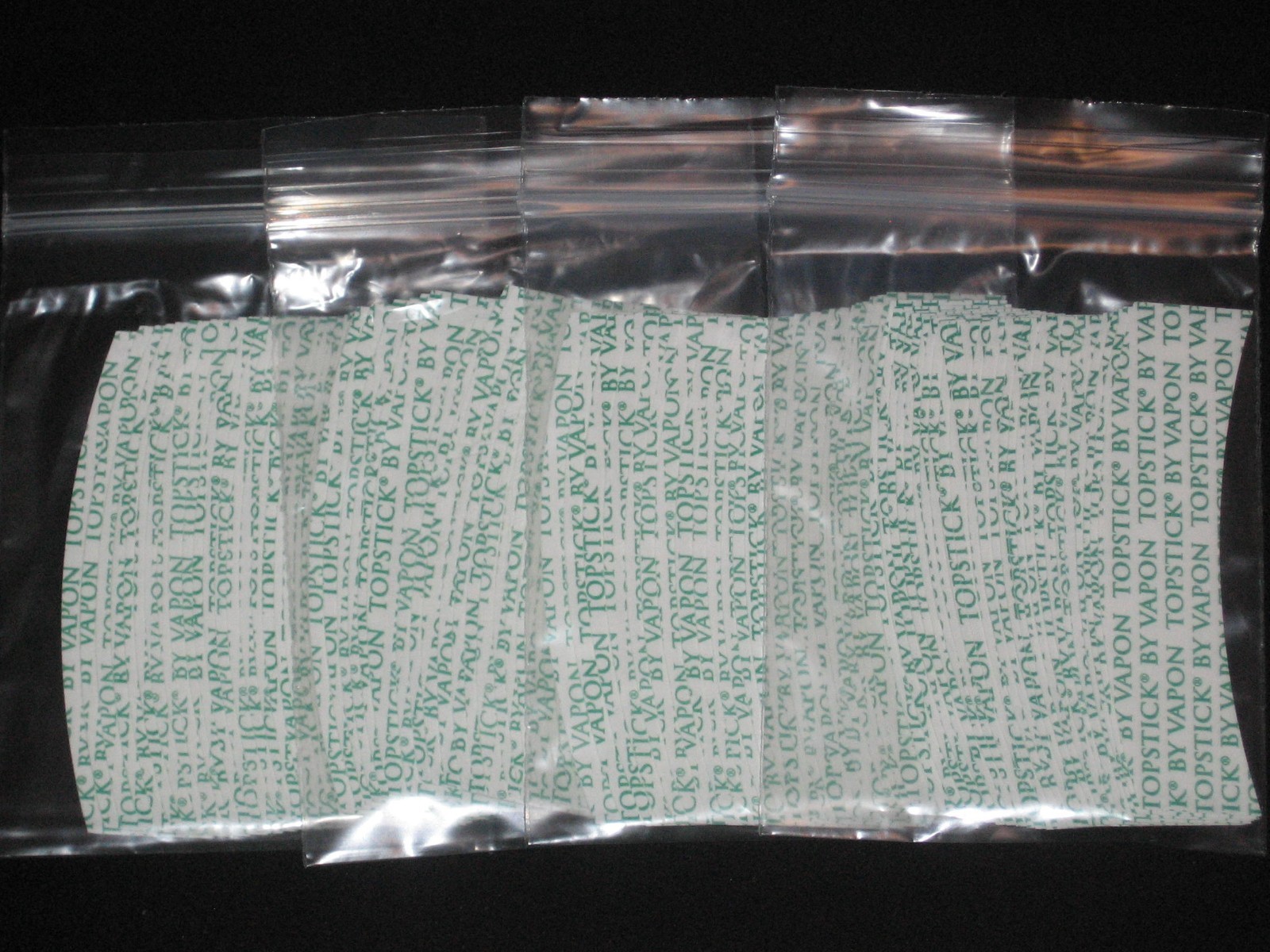 VAPON TOPSTICK Clear,Double-Sided,Mens Custom Cut”A”Curve Tape,100 Pcs~Hairpiece
