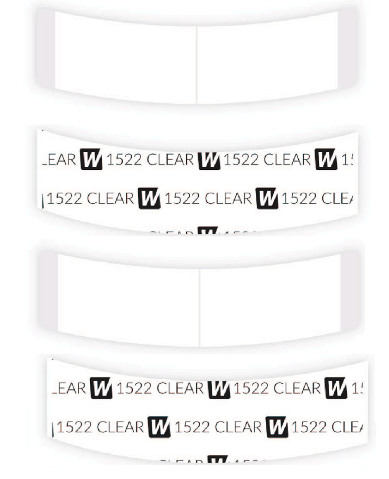 Walker 3M 1522 Daily Wear Poly Wig Adhesive C Shape Toupee Hairpiece Tape 108 Pc