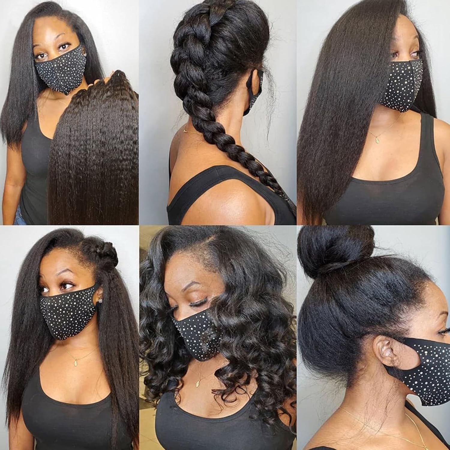 Mootaful 5X5 Transparent Hd Lace Closure Human Hair Kinky Straight Virgin Human