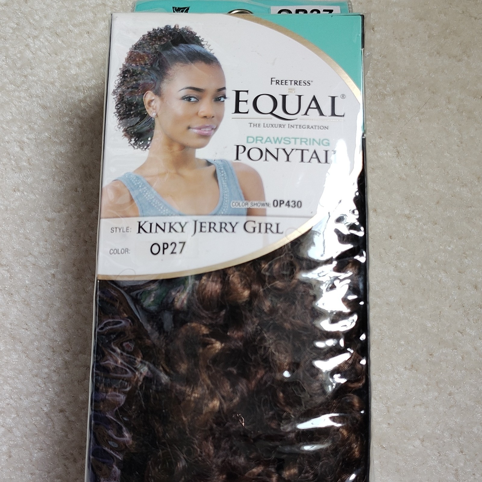 Freetress Equal Drawstring Ponytail Kinky Jerry Curl Synthetic OP27 11-20in
