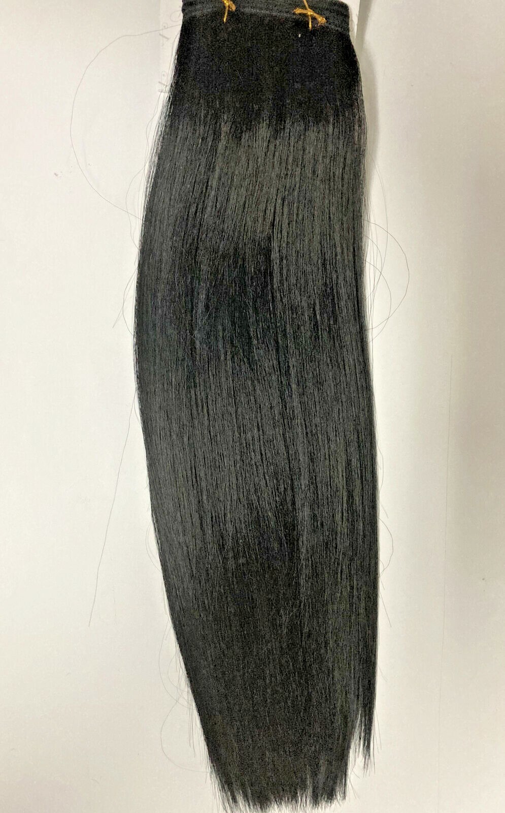 1 Pack 10″ Human Hair quality Extensions Straight Yaki Tangle free Color #2