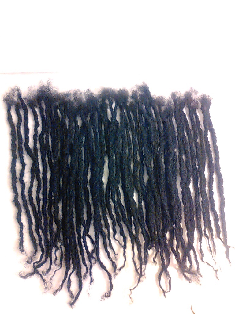 dreadlocks 100% Human Hair 3/4″ thick handmade 5 pcs 12 pcs 12″ big size 1b.