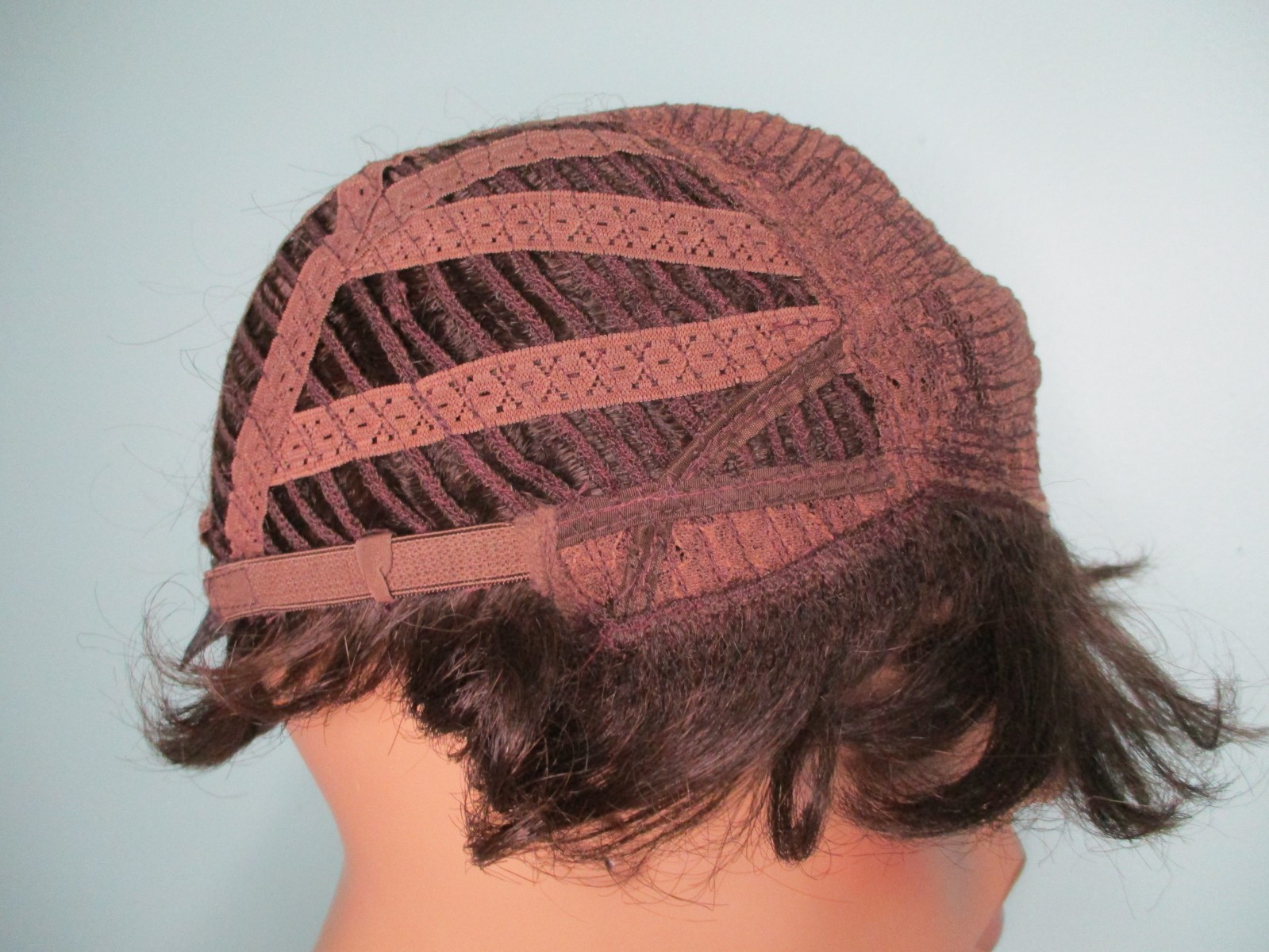 3″ dark brown VINTAGE short shag WIG by CITY ADDITIONS
