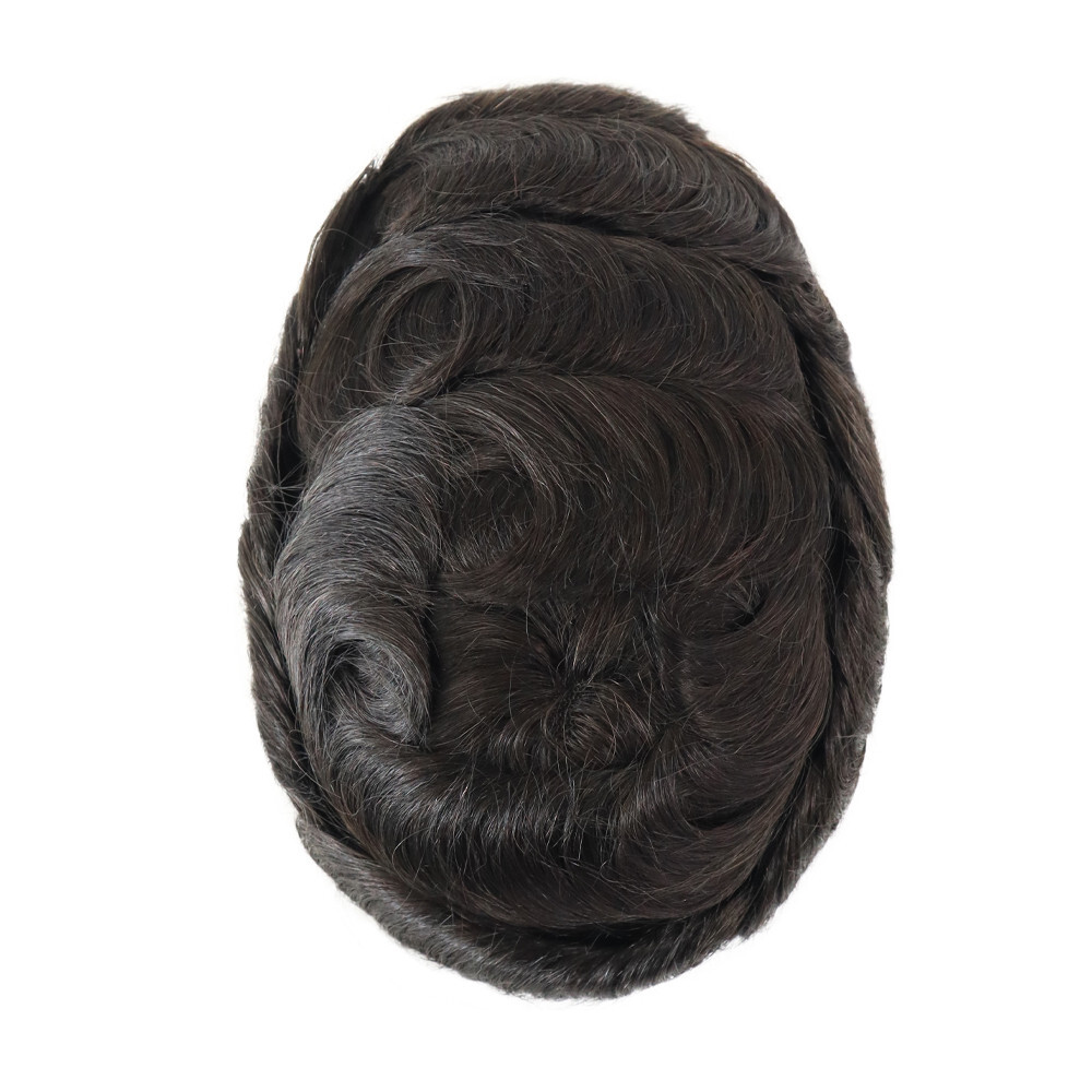 Toupee For Mens Human Hair Replecement System Lace Thin Skin Australia Hairpiece