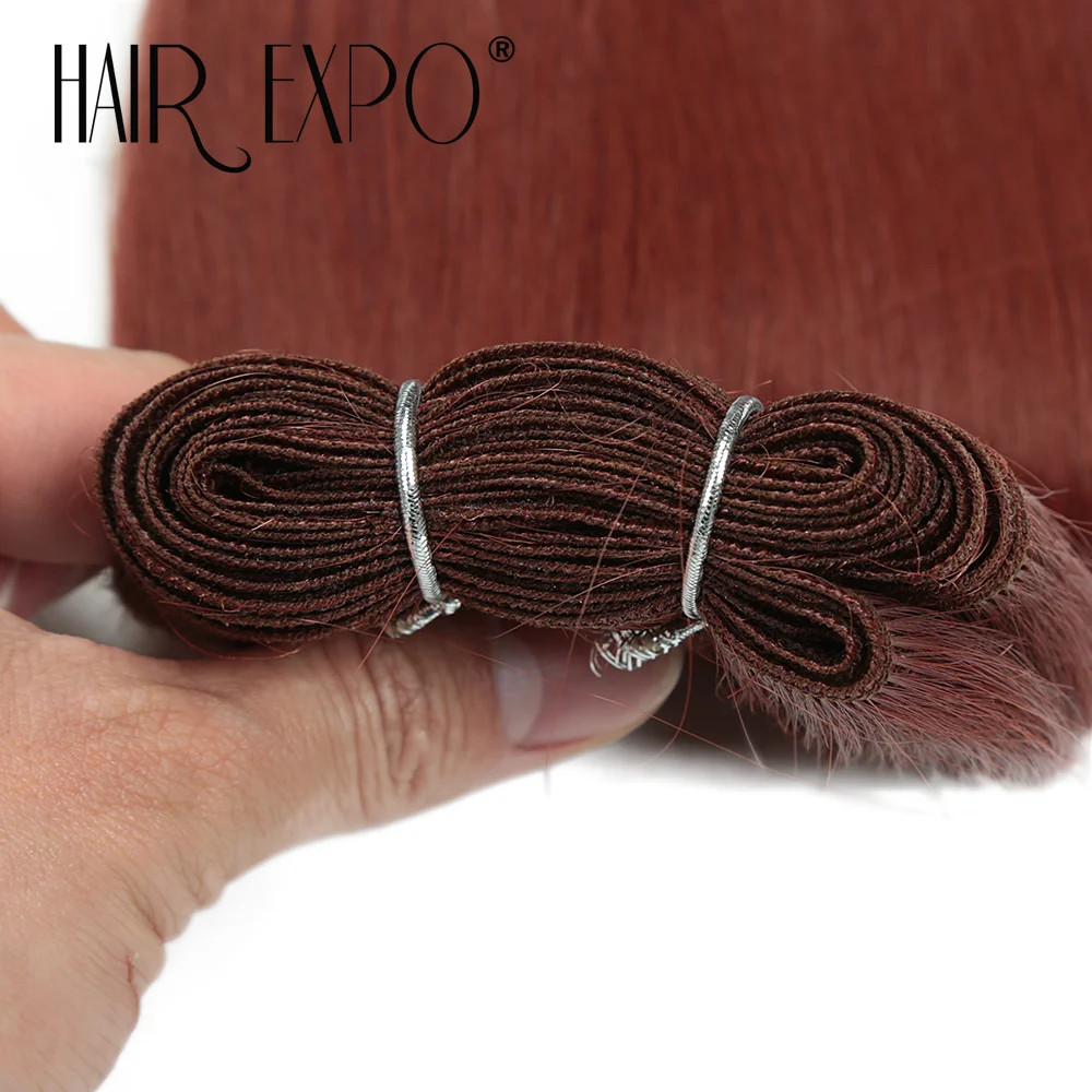 Smooth Long Ombre 26Inch Synthetic Yaki Straight Hair Bundles 150g Natural Hair