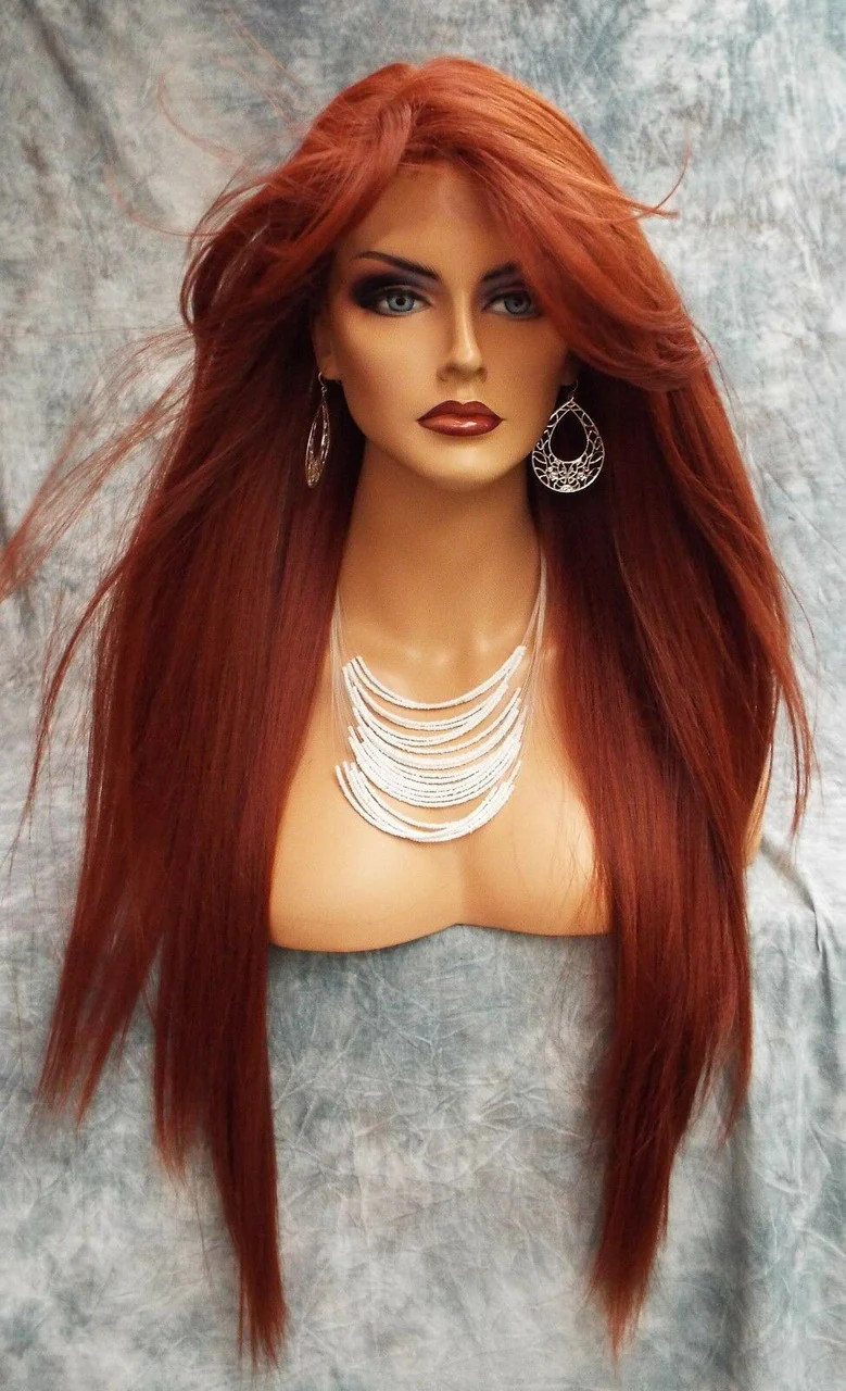 LACE FRONT C PART STRAIGHT WITH SIDE BANG WIG COLOR 130 GORGEOUS SEXY 472
