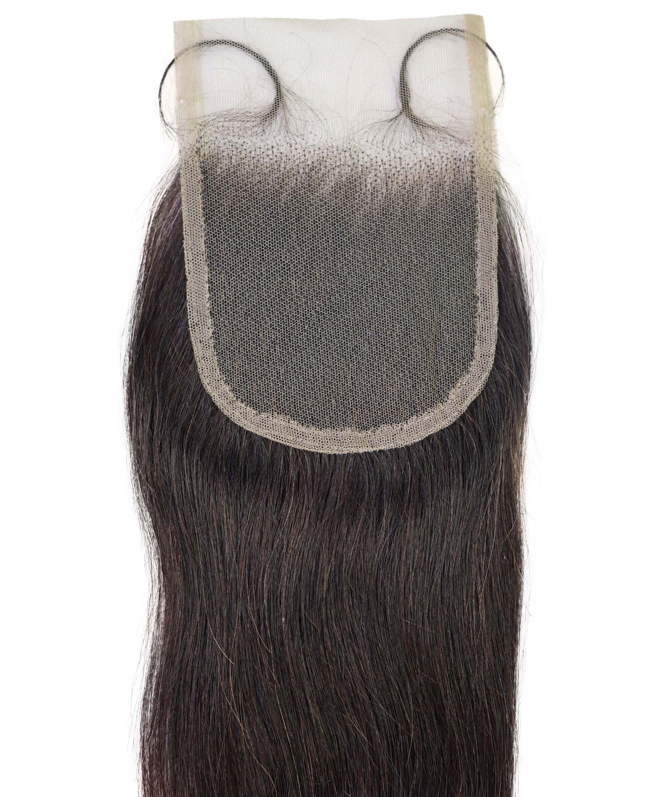 Amahle 4×4 Lace Closure Straight 12″ Natural Color 100% Human Hair Extensions