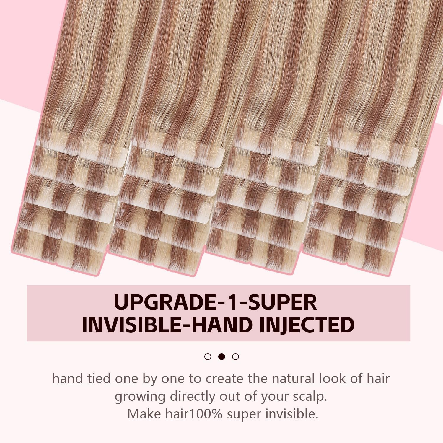 Sweetmet 3Rd-Generation Pro3.0 Invisible Tape In Hair Extensions Human Hair