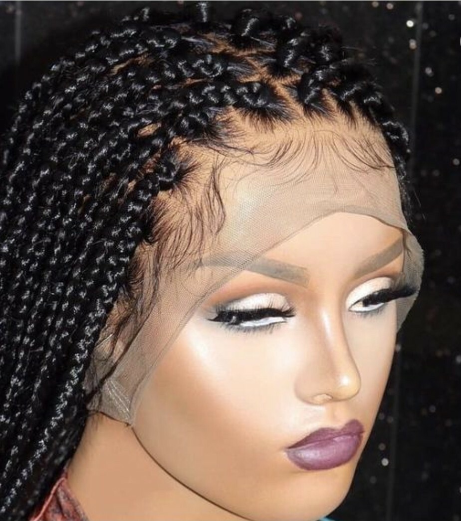 Braided Wig: beautiful cornrow wig.Handmade braided wig. pre-order 2-3WEEKS