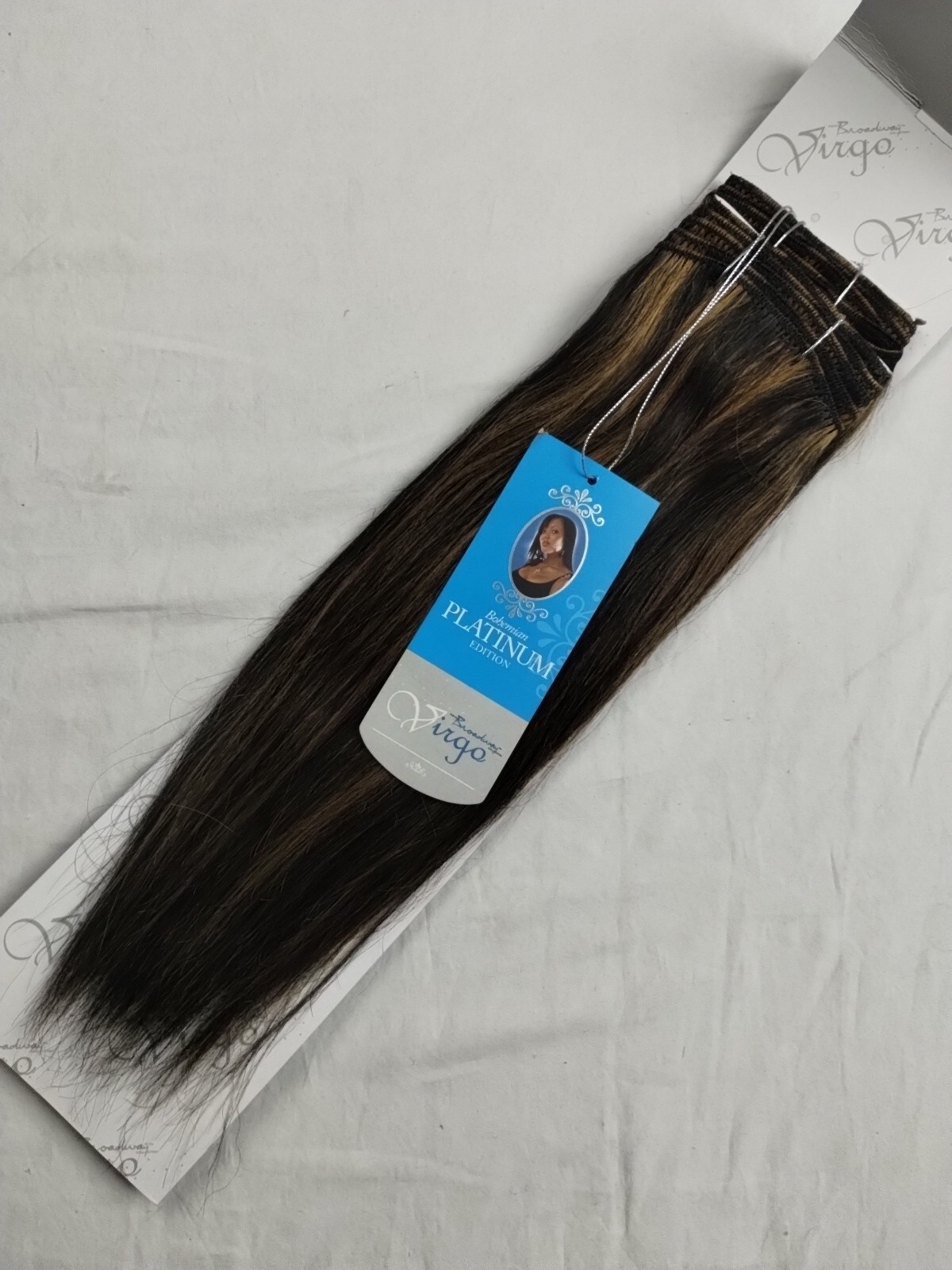 Broadway Virgo Bohemian Platinum Ed. 100% Human Hair Extension Silky 12 P1B/27