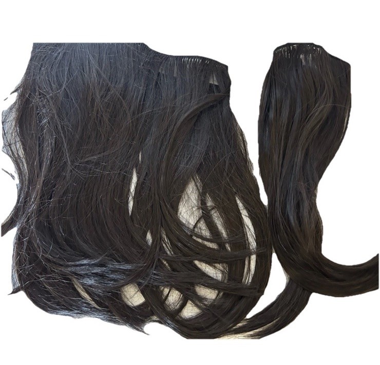 Toni Brattin 201 2PC 10IN EXT STRAIGHT HF Clip-in Extensions R6 Dark Brown New