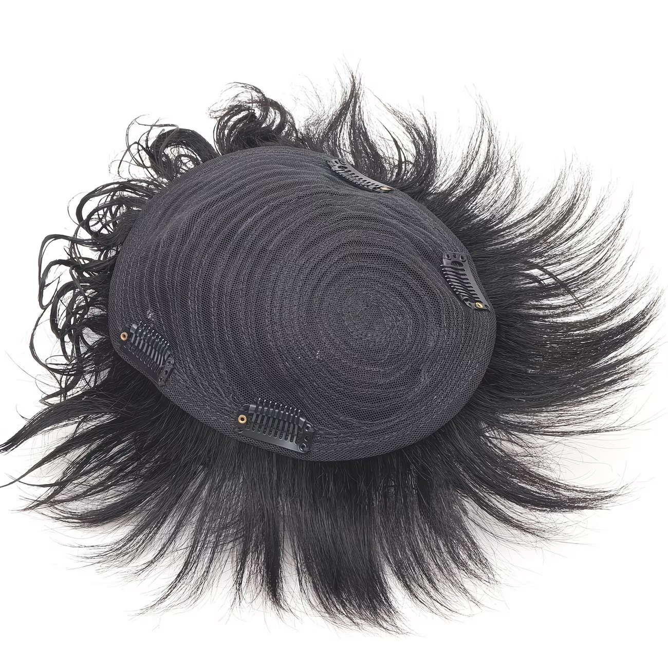 Men’s Wig Real Human Hair Japanese-style Handsome Leslie Curl Invisible Seamless