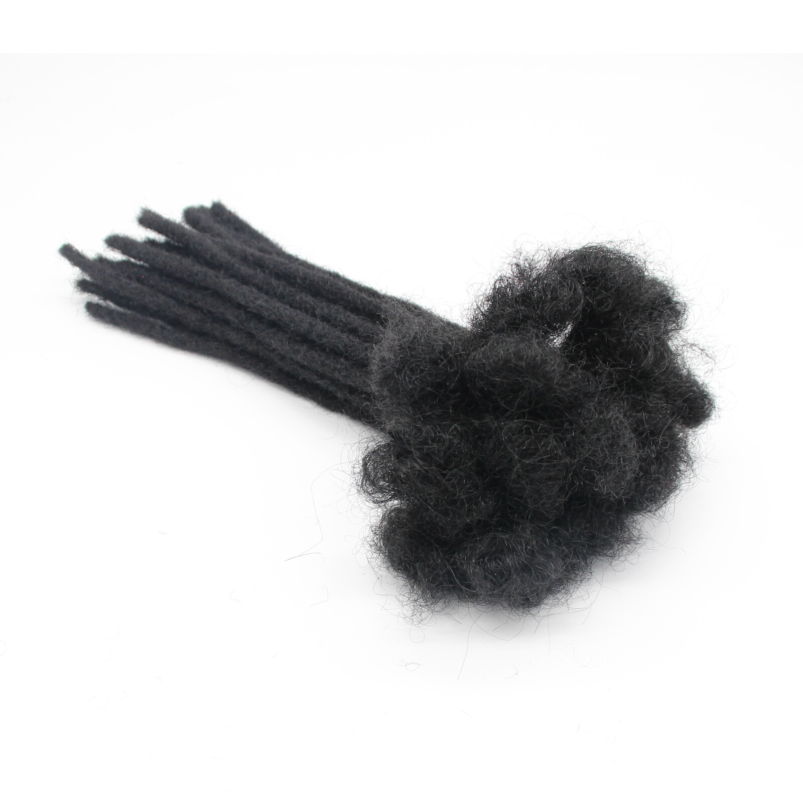100% Human Hair Dreadlocks Handmade Permanent Afro Loc Extensions NaturalBlack1B