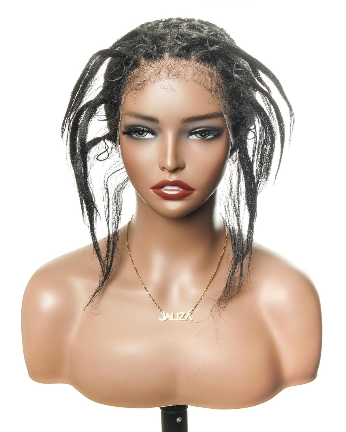HD Full Lace Wig Cap with Human Hair Baby Hair 13×1 Hand-Tied Lace Area Glueless