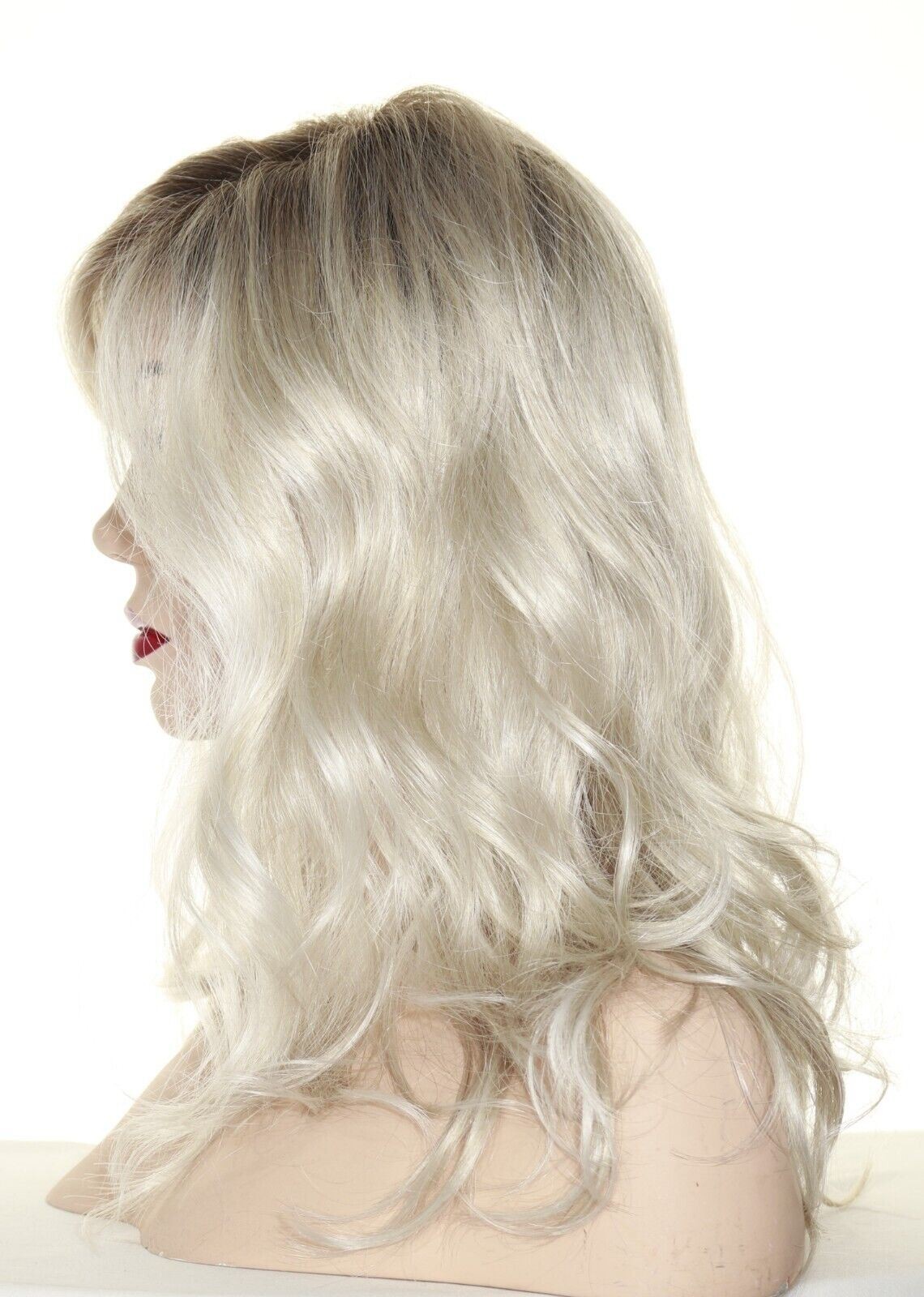 Arrow Ellen Wille Synthetic Wigs Lace Front Hand Tied Monopart Platin Blond Root
