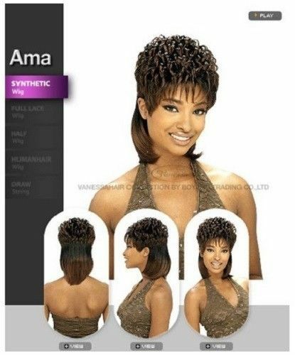 AMA – VANESSA SHORT FRONT MEDIUM LENGTH STRAIGHT BACK WIG