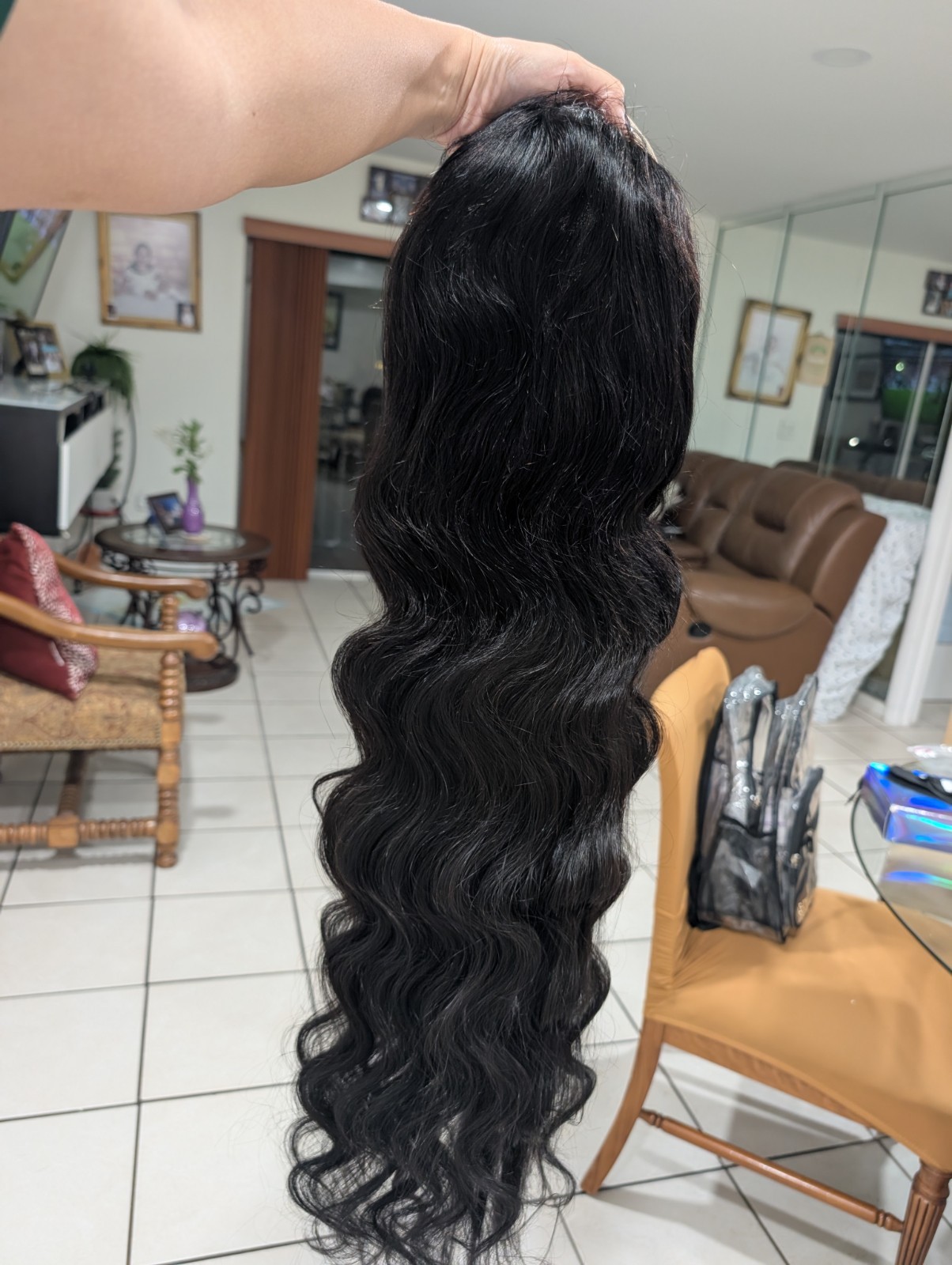 34″ Body Wave Lace Front Wig Human Hair HD Transparent Lace Pre-Plucked