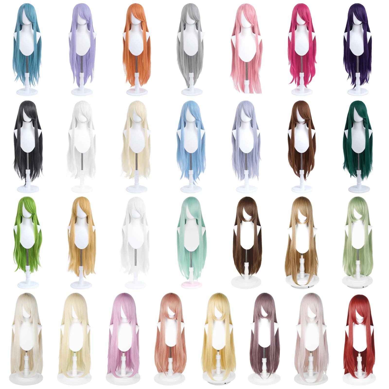 100cm / 40 Inch Long Wig, Universal Costume Wig, Perfect for Party, Festivals…