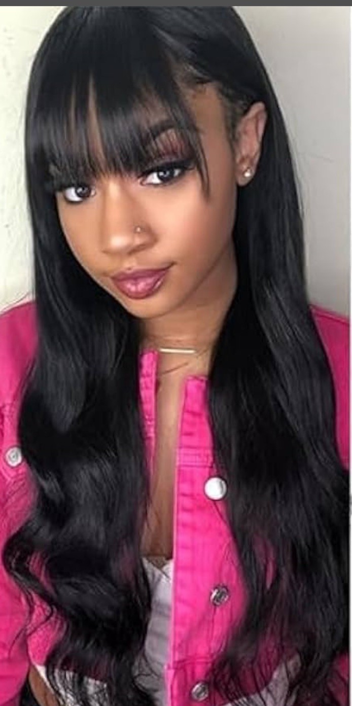 100% Human Hair Body-Wave -2”x4”Lace Front Wig -22” Long -1”x6” Bottom Back Lace