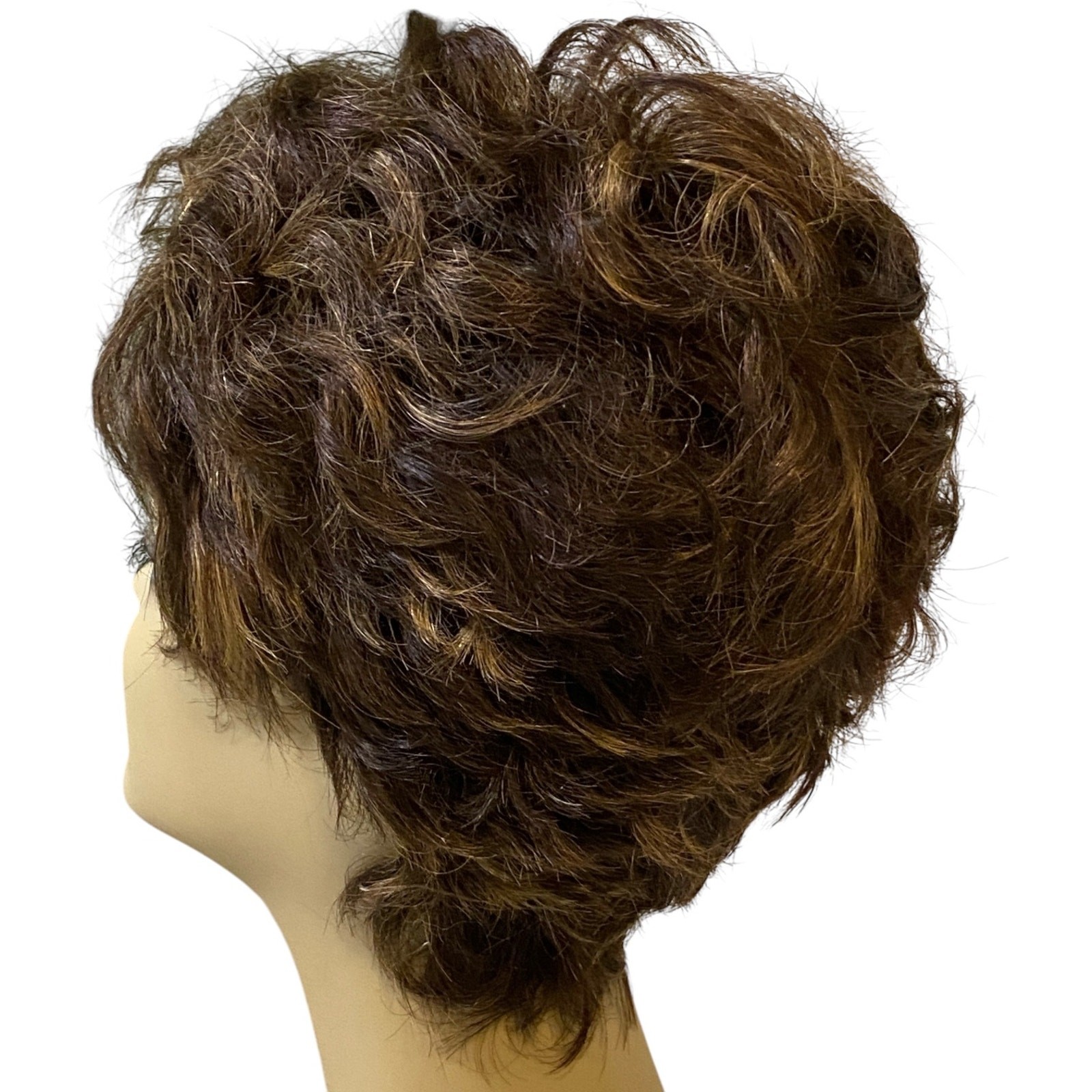 Vivica A Fox H205V Human Hair Wig FS4/27 Pixie Short NWT Pure Stretch Cap
