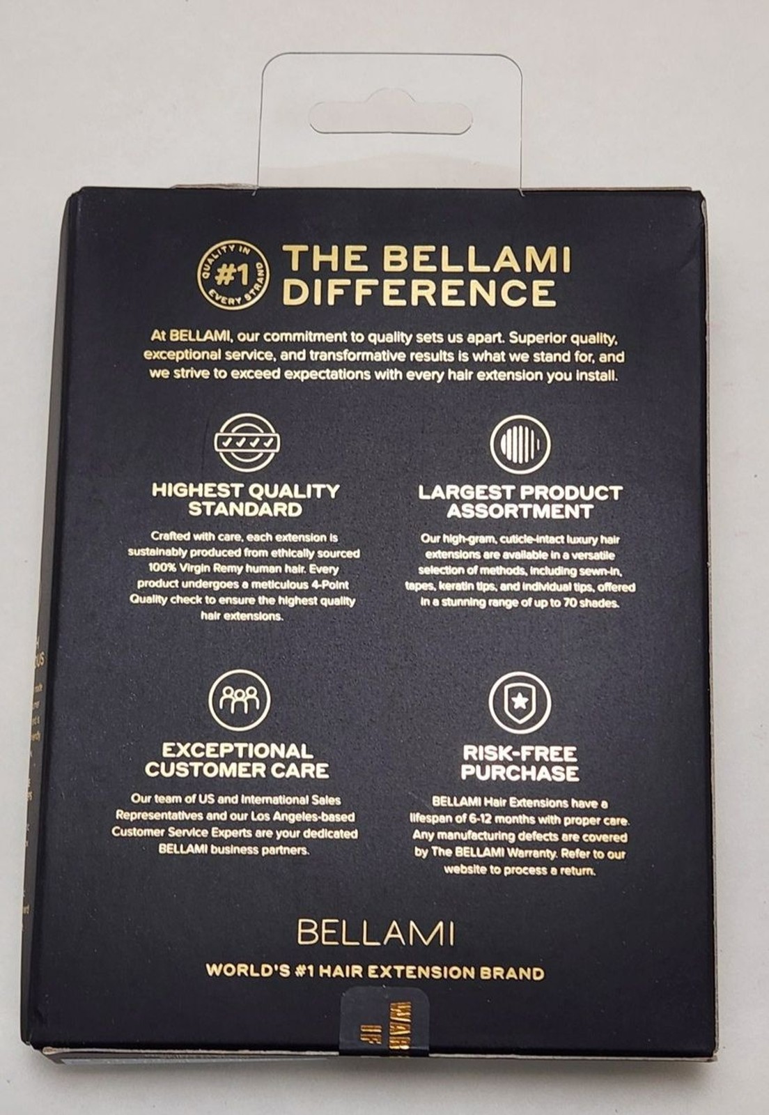 BELLAMI x Eric Vaughn Infinity Weft Hair Extension 16″ Chocolate Almond Crunch