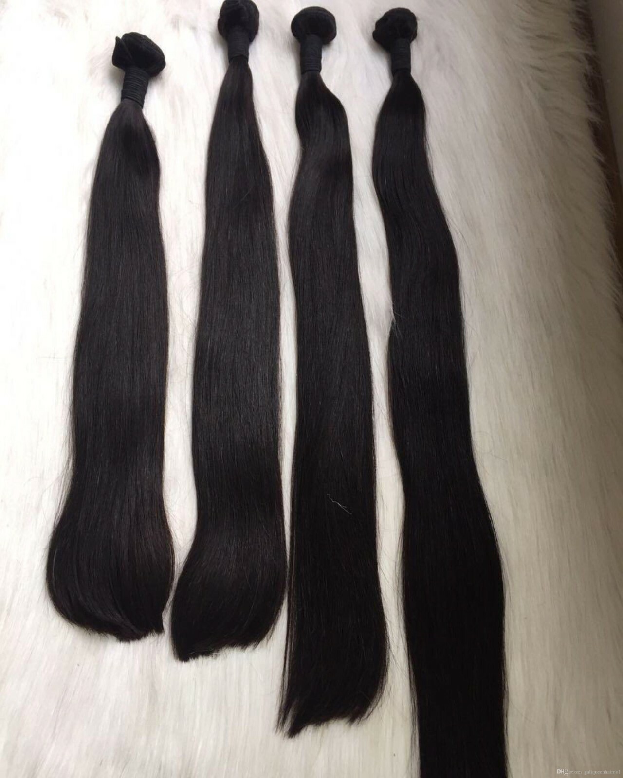 1/2/3/4/5BUNDLE MALAYSIAN VIRGIN HUMAN HAIR NATURAL COLOUR STRAIGHT 12A FASTSHIP