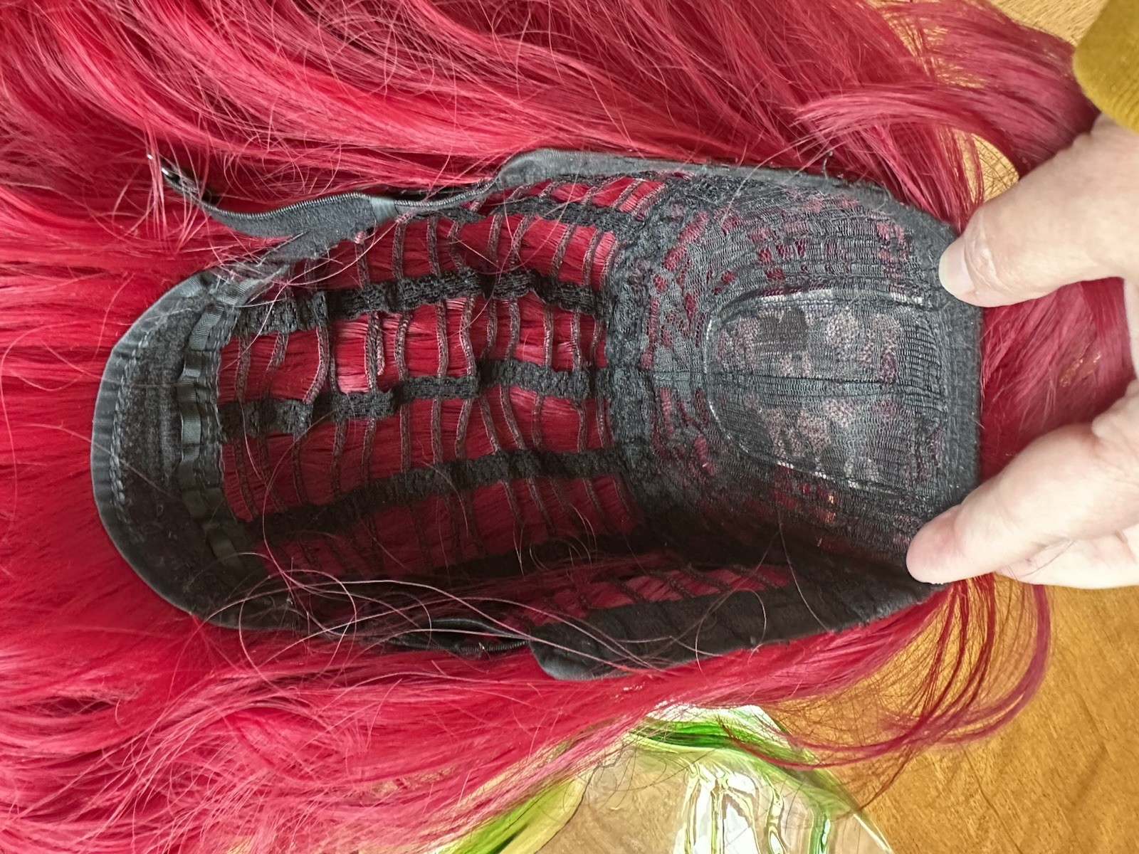 Magenta Pink Wefted Wig Bangs Wavy Hair Bob Cut Cosplay or Just for Fun!