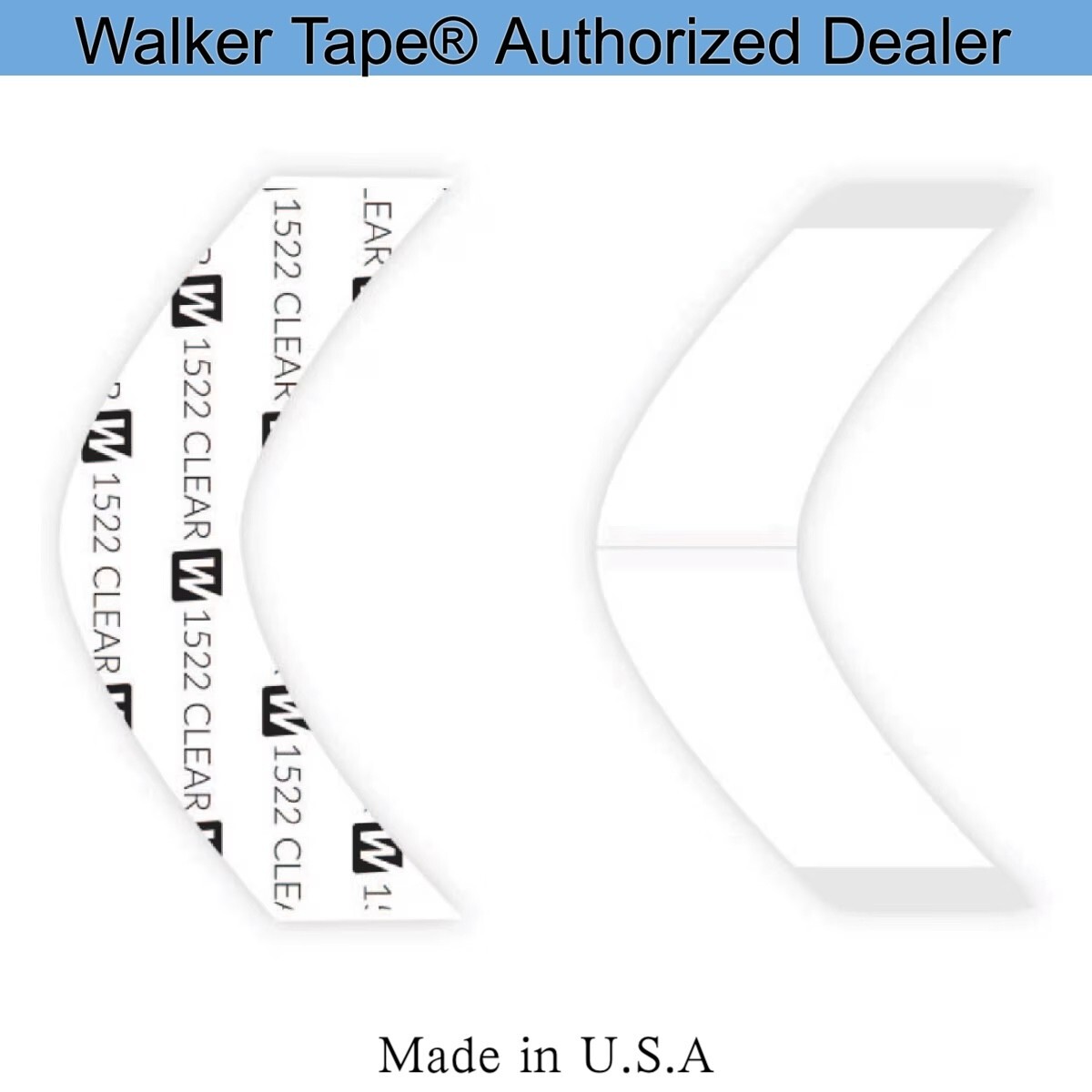 Walker 1522 Clear Tape A Contour, 36PCS, Daily Wear Tape
