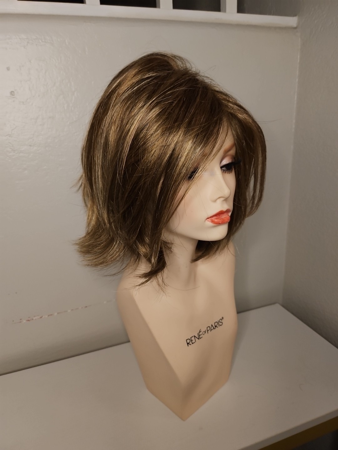 Unspoken Wig By GABOR Color GL27-29 Chocolate Caramel, Lace Front, Mono Part.