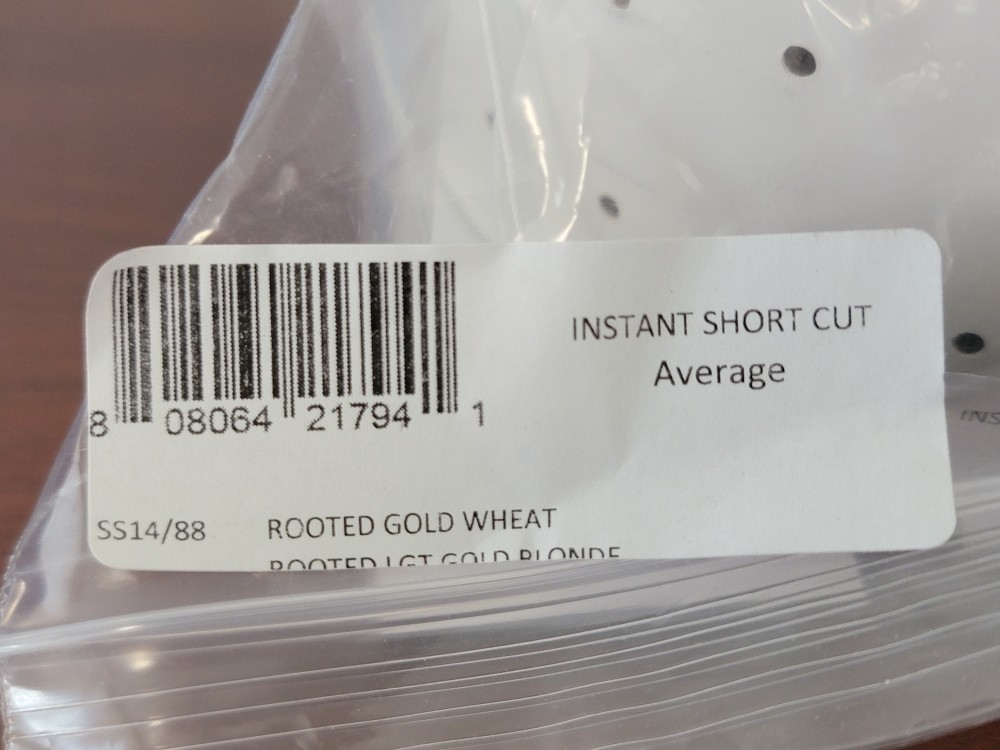 Gold Blonde Hairdo Instant Short Cut Wig Blonde – Short Straight