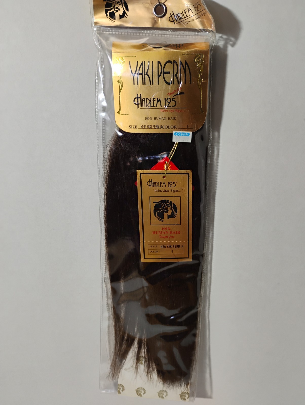 Harlem 125 New Yaki Perm 14″ Hair Extensions – Color 4 / Medium Brown