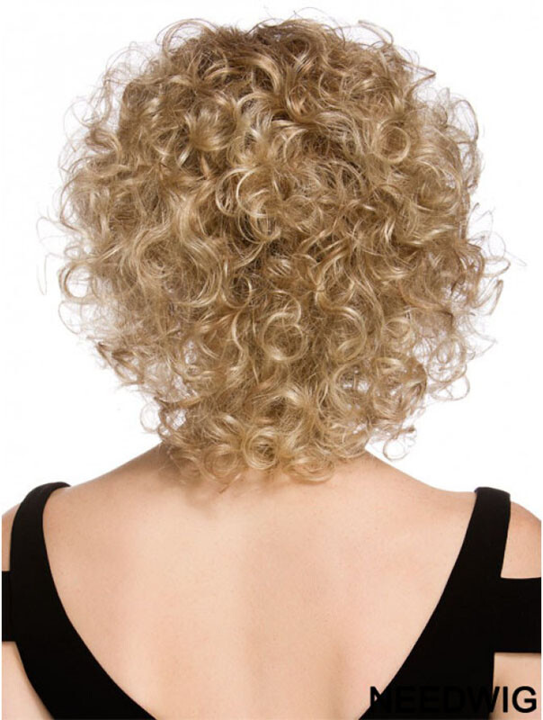 Long Synthetic Capless Curly Style Layered Cut Brown Color #8 Wig New