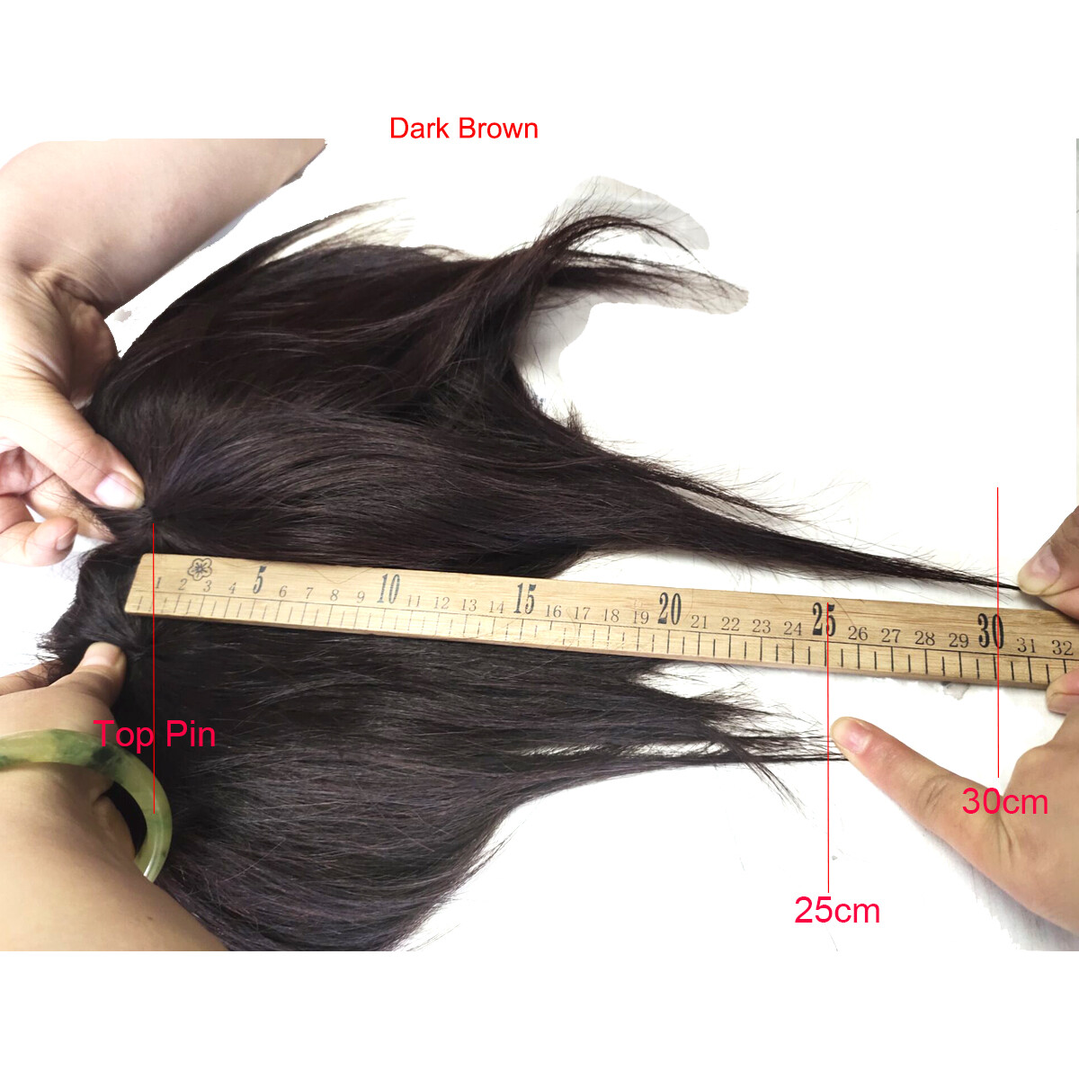 100% Human Hair Topper Large Cover Toupee Clip in Hairpiece Top Pieces for Women
