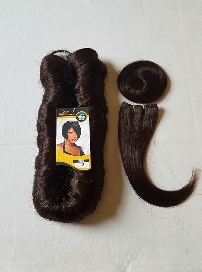 Short Pixie Finger Roll Wave 27 Wefts +Closure+Bang 100% Virgin Human Hair Set
