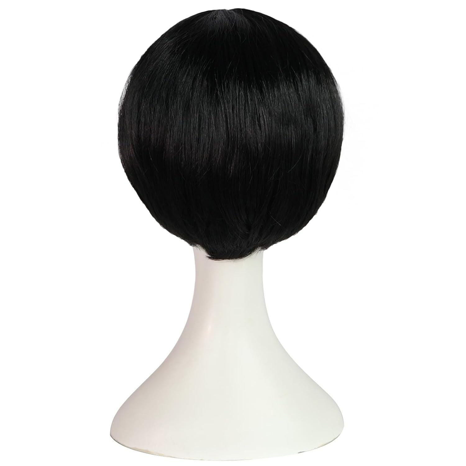 8 Pcs Emo Wig Men Short Black Wig Emo Costume Set for Men Scene Wigs Goth Wigs 2