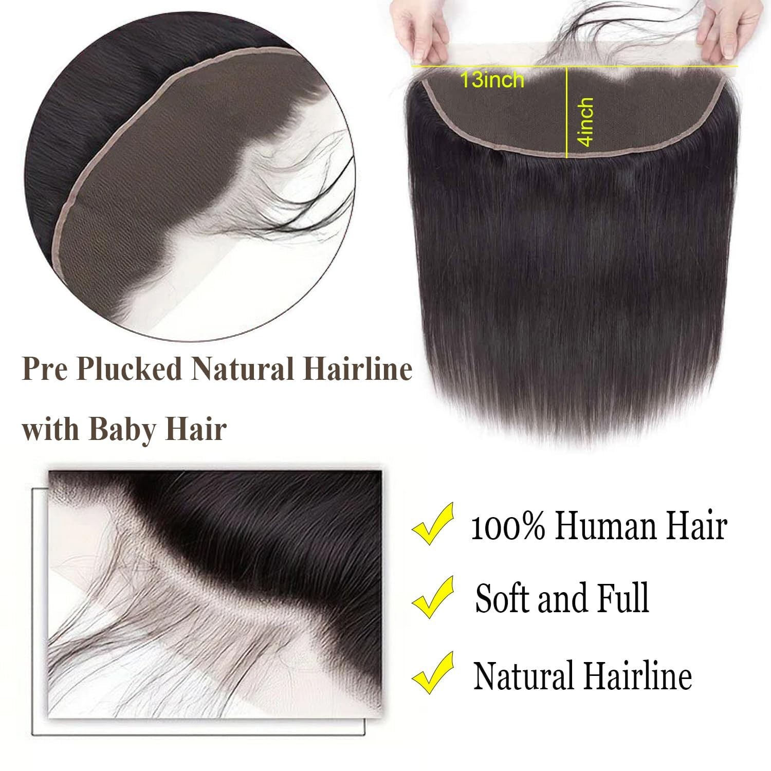 Breathable 13×4 HD Lace Closure | 12A Brazilian Virgin Hair for Versatile Styles