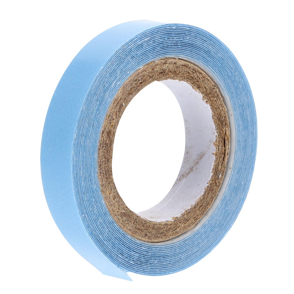 Blue Adhesive Lace Wig Tape Roll Skin Friendly for Secure Hairpiece Fixing