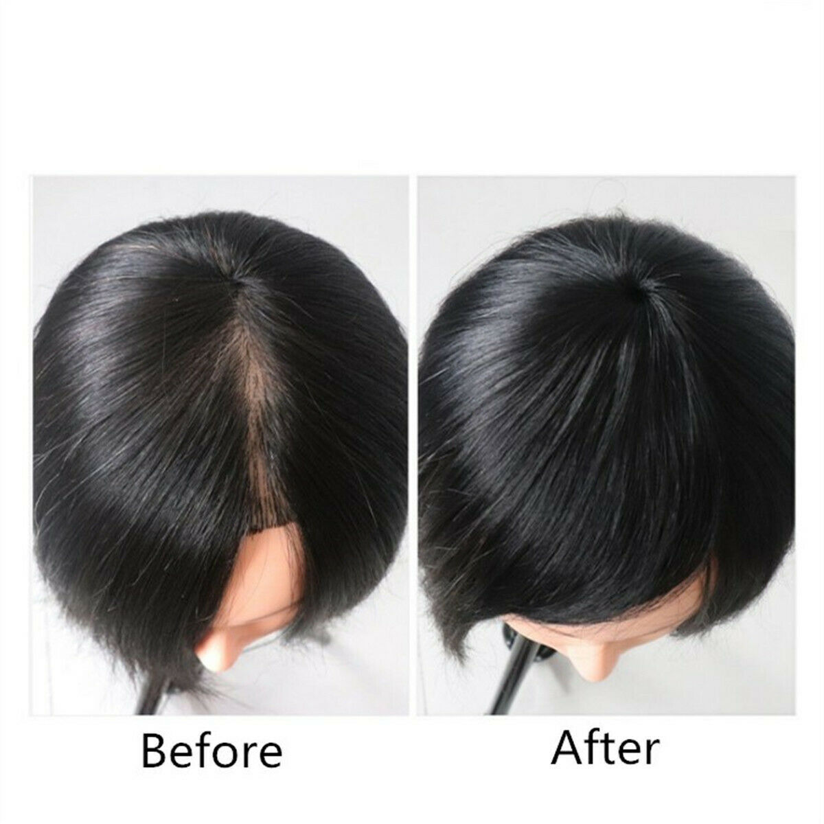 100% Human Hair Topper Clip in Hairpiece Wig Toupee Top Pieces Wigs for Women US