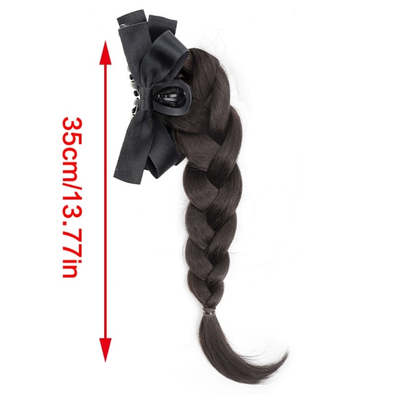 High Braid Ponytail Hair Claw Clip Braid Extension for Women Girl Everyday Wear