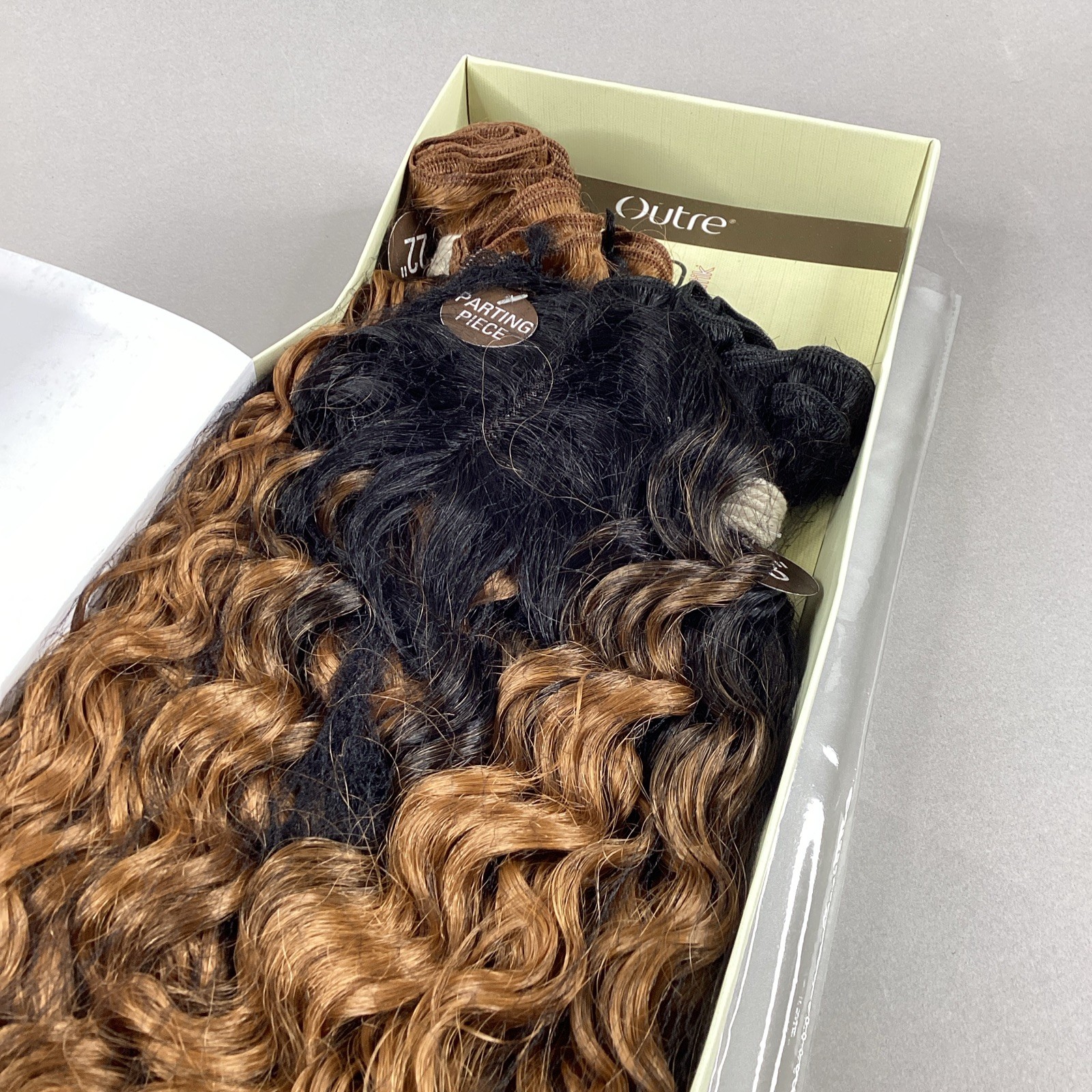 Dominican Curly #DR2730 Brown 18″-22″ 5pcs Batik Duo Synthetic Hair Extensions