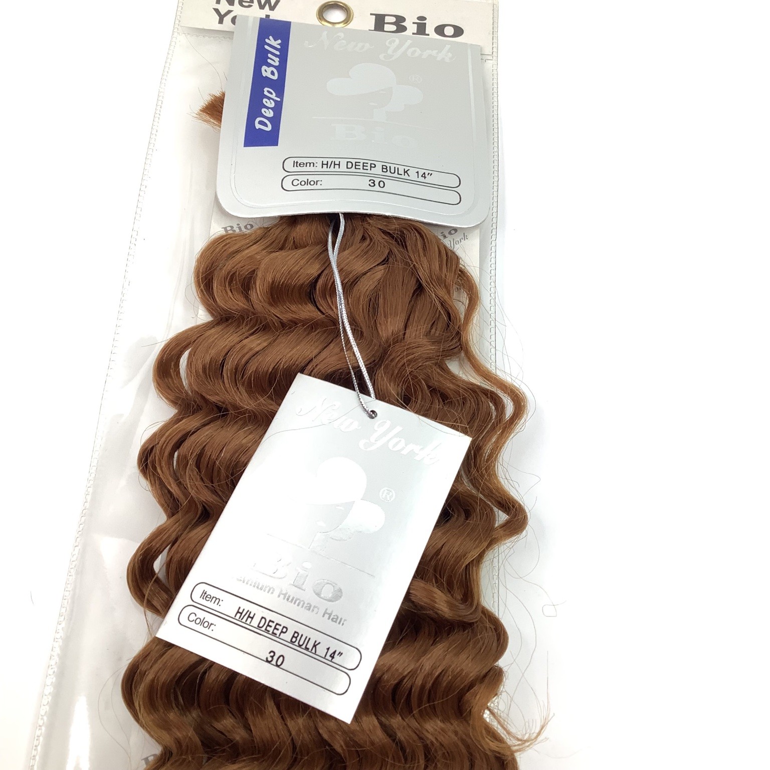 Bio New York H/H DEEP BULK Human Hair Extensions 14″ Color 30 Wavy